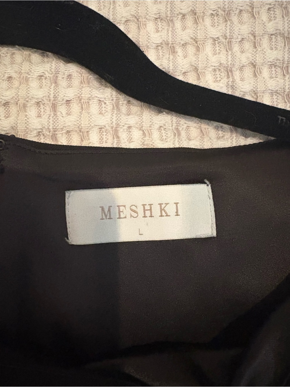 Meshki Black Suiting Mini Dress - Picture 6 of 6